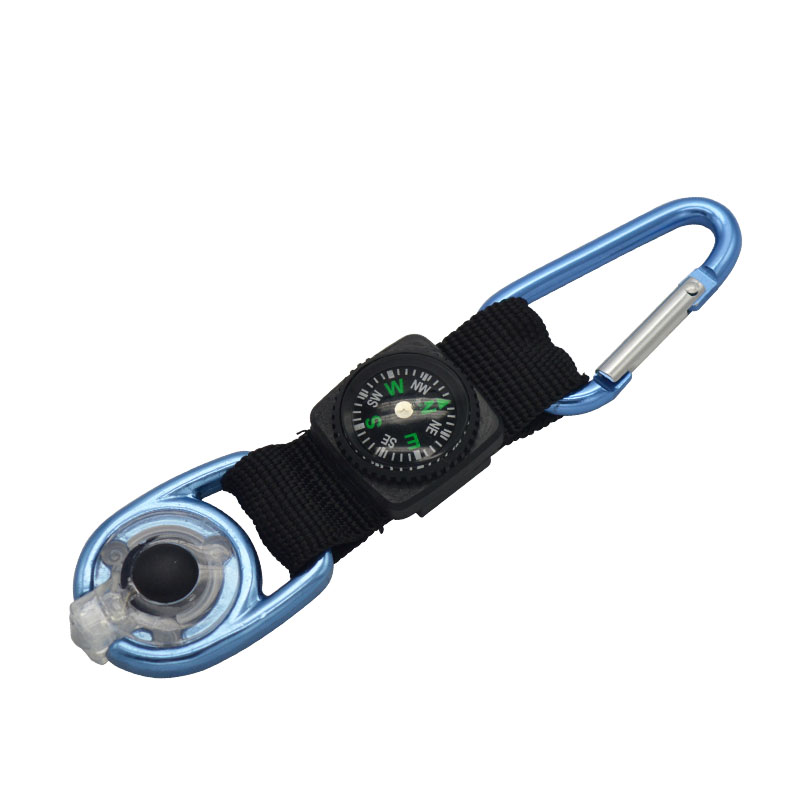 Ribbon belt compass LED lamp mountaineering button suit